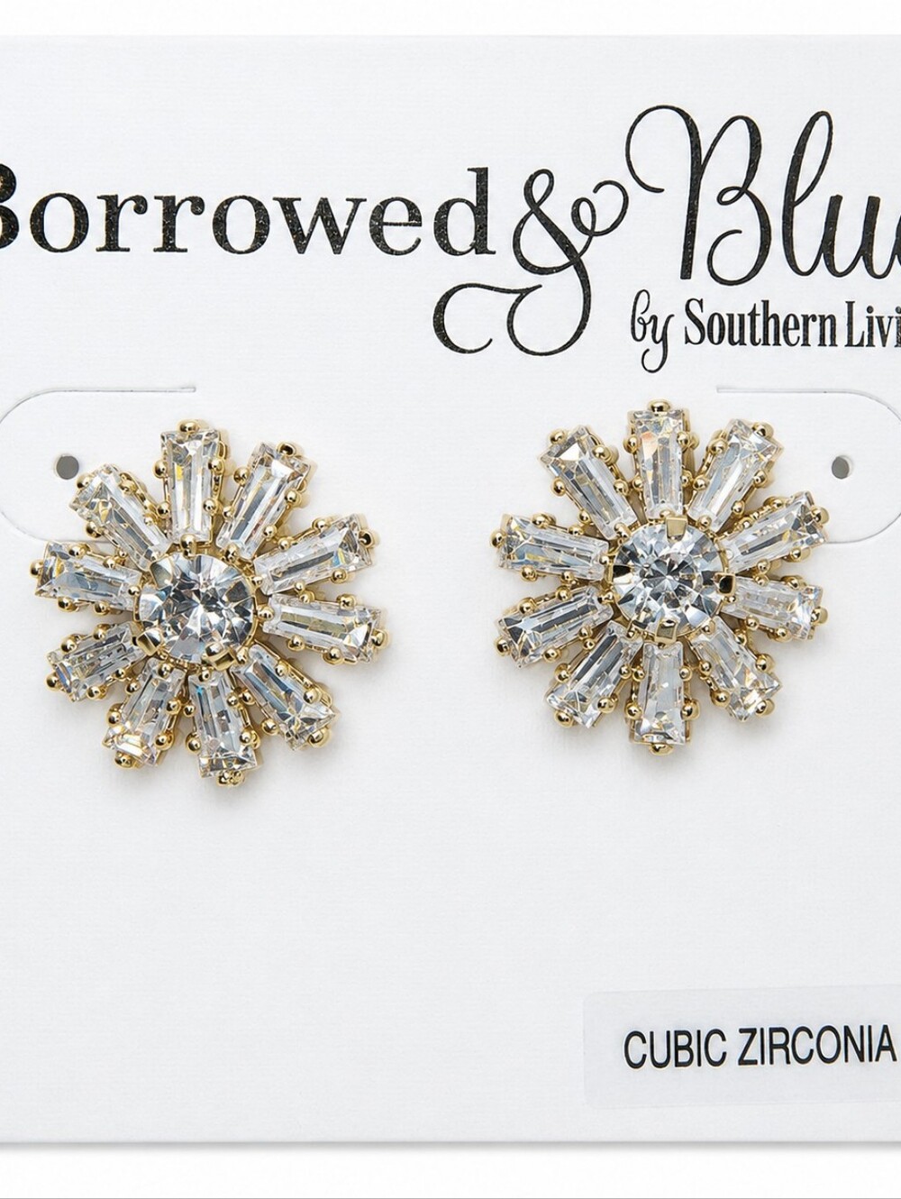 Borrowed & Blue Southern Living Cubic Zirconia Starburst Earrings